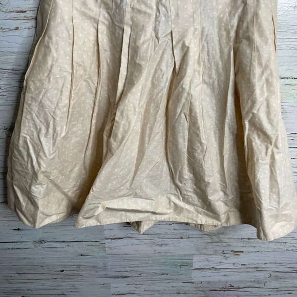 Club Monaco cream polka dot a line full skirt white size 2 NWT - Picture 2 of 11